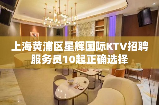 上海黄浦区星辉国际KTV招聘服务员10起正确选择