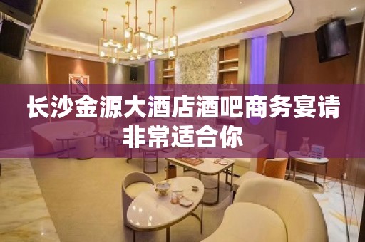 长沙金源大酒店酒吧商务宴请非常适合你