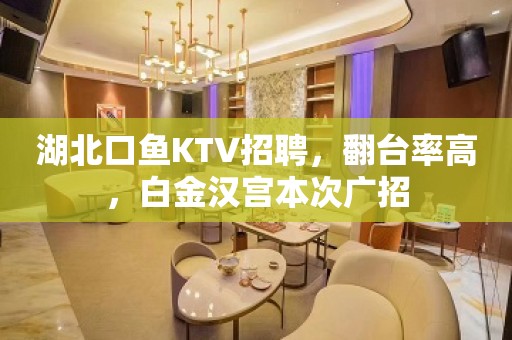 湖北口鱼KTV招聘，翻台率高，白金汉宫本次广招