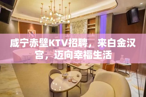 咸宁赤壁KTV招聘，来白金汉宫，迈向幸福生活