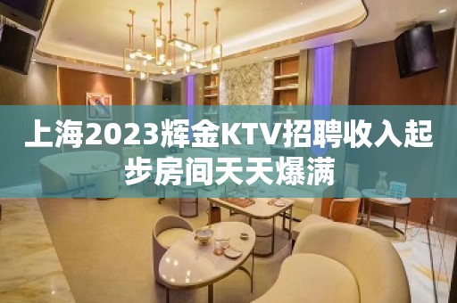 上海2023辉金KTV招聘收入起步房间天天爆满