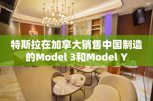 特斯拉在加拿大销售中国制造的Model 3和Model Y