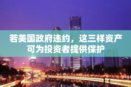 若美国政府违约，这三样资产可为投资者提供保护