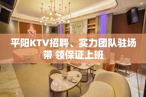 平阳KTV招聘、实力团队驻场带 领保证上班