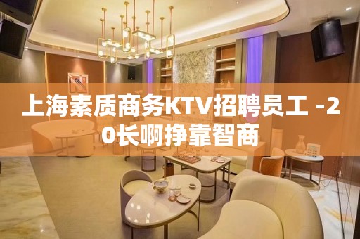 上海素质商务KTV招聘员工 -20长啊挣靠智商