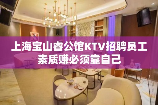 上海宝山睿公馆KTV招聘员工素质赚必须靠自己