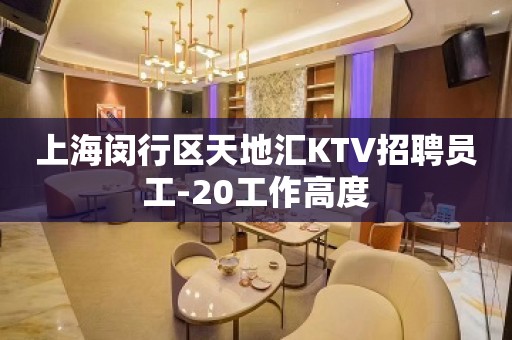 上海闵行区天地汇KTV招聘员工-20工作高度