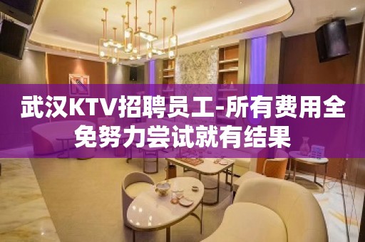 武汉KTV招聘员工-所有费用全免努力尝试就有结果