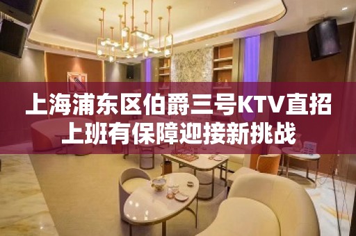 上海浦东区伯爵三号KTV直招上班有保障迎接新挑战