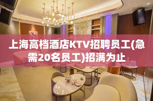 上海高档酒店KTV招聘员工(急需20名员工)招满为止