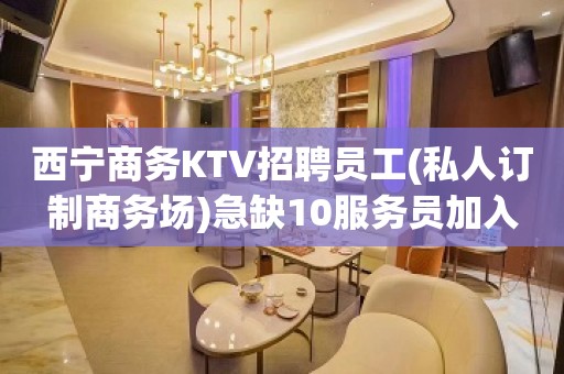 西宁商务KTV招聘员工(私人订制商务场)急缺10服务员加入