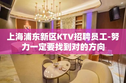 上海浦东新区KTV招聘员工-努力一定要找到对的方向