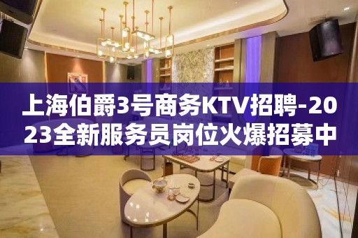 上海伯爵3号商务KTV招聘-2023全新服务员岗位火爆招募中