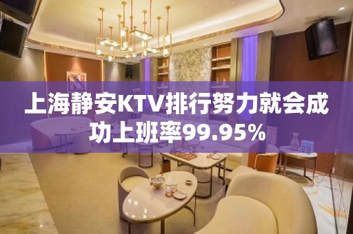 上海静安KTV排行努力就会成功上班率99.95%