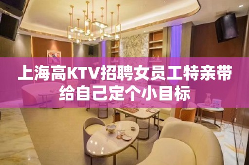 上海高KTV招聘女员工特亲带给自己定个小目标