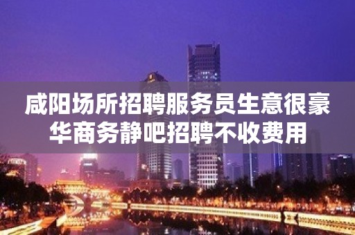 咸阳场所招聘服务员生意很豪华商务静吧招聘不收费用