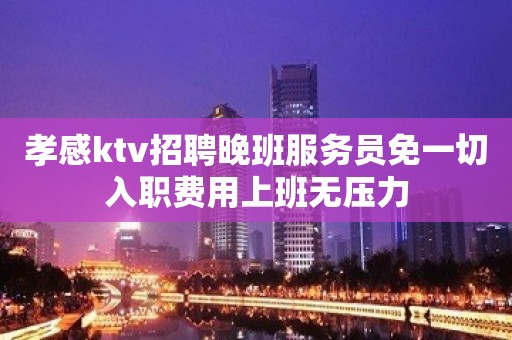 孝感ktv招聘晚班服务员免一切入职费用上班无压力