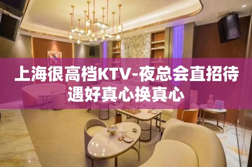 上海很高档KTV-夜总会直招待遇好真心换真心