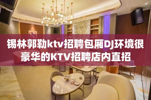 锡林郭勒ktv招聘包厢DJ环境很豪华的KTV招聘店内直招