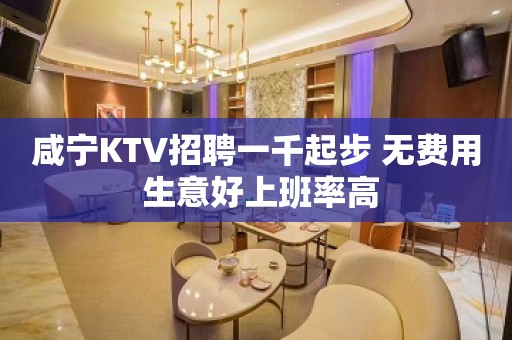 咸宁KTV招聘一千起步 无费用 生意好上班率高