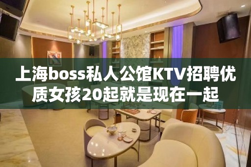 上海boss私人公馆KTV招聘优质女孩20起就是现在一起