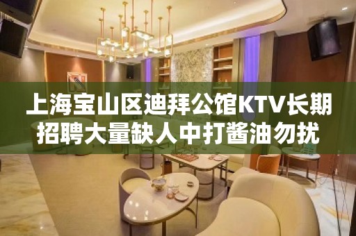 上海宝山区迪拜公馆KTV长期招聘大量缺人中打酱油勿扰