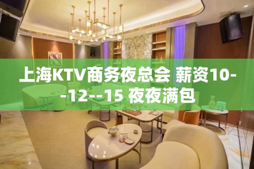 上海KTV商务夜总会 薪资10--12--15 夜夜满包