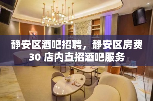 静安区酒吧招聘，静安区房费30 店内直招酒吧服务