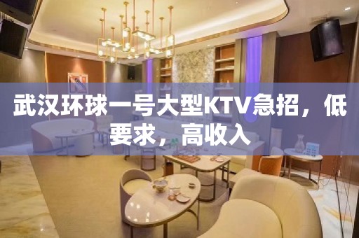 武汉环球一号大型KTV急招，低要求，高收入