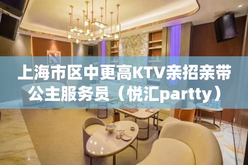 上海市区中更高KTV亲招亲带公主服务员（悦汇partty）