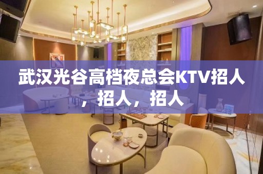 武汉光谷高档夜总会KTV招人，招人，招人