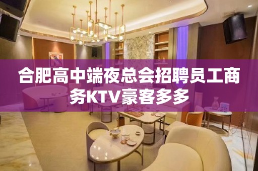 合肥高中端夜总会招聘员工商务KTV豪客多多