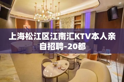 上海松江区江南汇KTV本人亲自招聘-20都