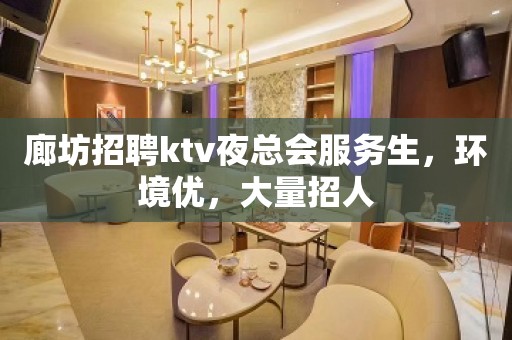 廊坊招聘ktv夜总会服务生，环境优，大量招人