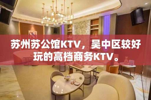 苏州苏公馆KTV，吴中区较好玩的高档商务KTV。