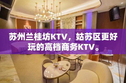 苏州兰桂坊KTV，姑苏区更好玩的高档商务KTV。