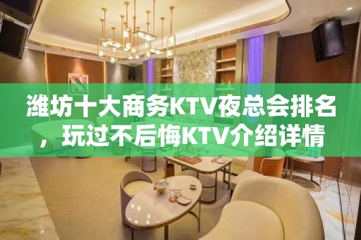 潍坊十大商务KTV夜总会排名，玩过不后悔KTV介绍详情