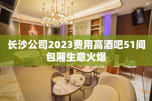 长沙公司2023费用高酒吧51间包厢生意火爆