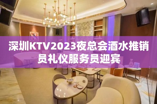 深圳KTV2023夜总会酒水推销员礼仪服务员迎宾