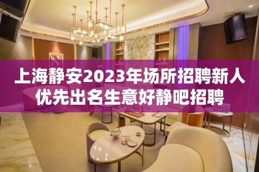 上海静安2023年场所招聘新人优先出名生意好静吧招聘