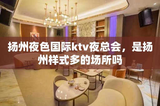 扬州夜色国际ktv夜总会，是扬州样式多的场所吗