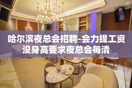 哈尔滨夜总会招聘-会力提工资没身高要求夜总会每清