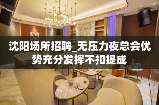 沈阳场所招聘_无压力夜总会优势充分发挥不扣提成