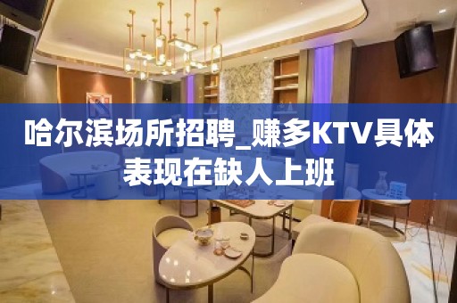 哈尔滨场所招聘_赚多KTV具体表现在缺人上班