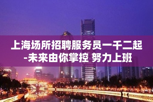 上海场所招聘服务员一千二起 -未来由你掌控 努力上班