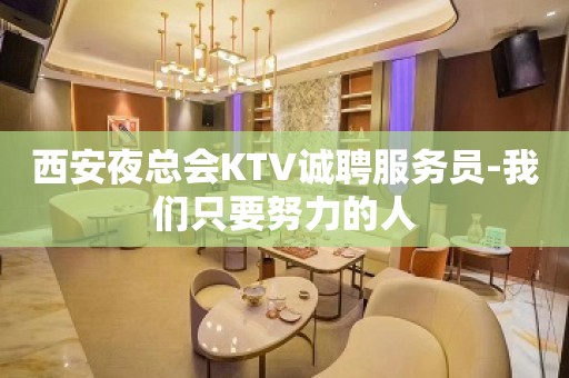 西安夜总会KTV诚聘服务员-我们只要努力的人