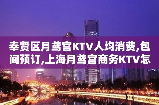 奉贤区月鸢宫KTV人均消费,包间预订,上海月鸢宫商务KTV怎么样