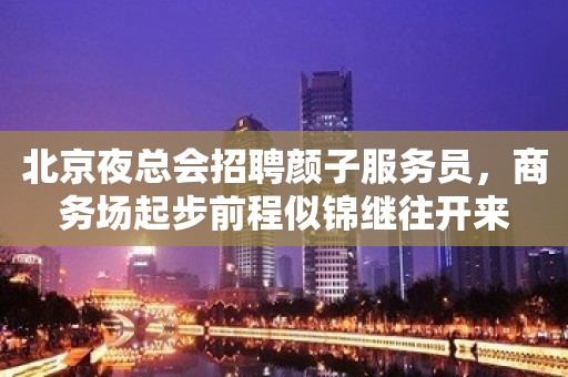 北京夜总会招聘颜子服务员，商务场起步前程似锦继往开来