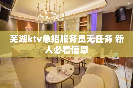 芜湖ktv急招服务员无任务 新人必看信息