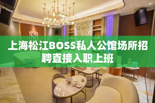 上海松江BOSS私人公馆场所招聘直接入职上班